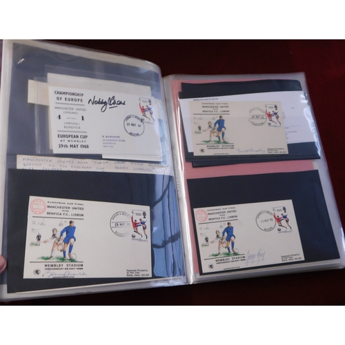 29 - European Cup Final 1968 Manchester United v Benfica. A folder of items relating to the European Cup ... 