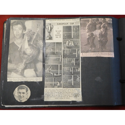 39 - A 38 Page album of Press Cuttings team photos, Players Brochure (FA Cup Final 1948) and many action ... 