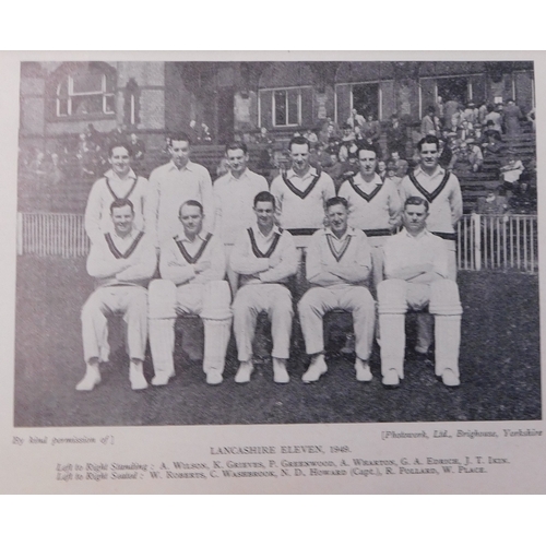 425 - Cricket The Lancashire County and Manchester Cricket Club 1947, 1948, 1949 and 1950, soft back some ... 