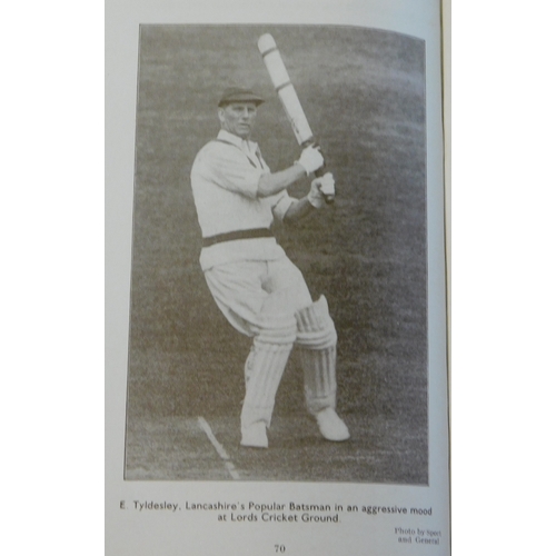 427 - Cricket 1936 Lancashire County and Manchester Cricket Club Annual, handbook, blue cover with some ma... 