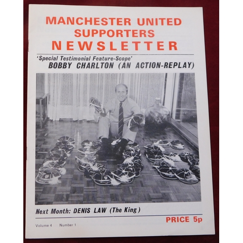 6 - A collection of 18 Manchester United fan magazines from the 1970s. There are 4 Fan Club Magazines Ja... 