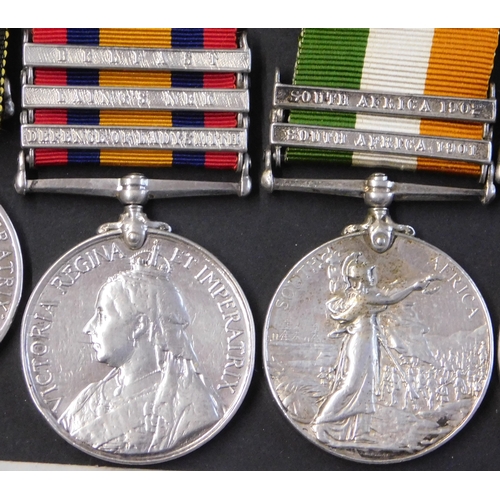 501 - British Sudan/Boer War group of four including Queen's Sudan Medal, Khedive's Sudan Medal 1896-1908 ... 