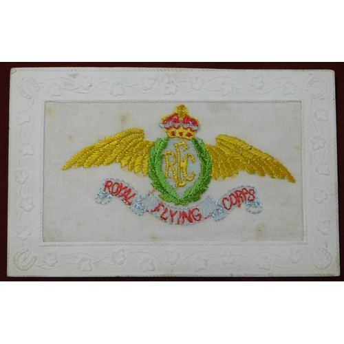 541 - WWI Silk Postcard - Royal Flying Corps (Scarce)