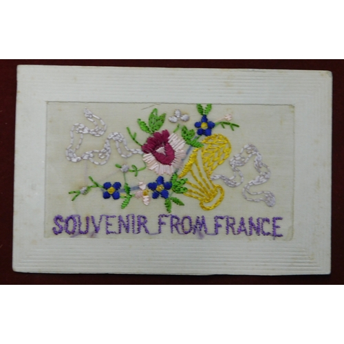 544 - WWI Silk Postcards (4)