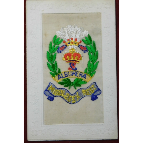 548 - WWI Silk Postcard - Middlesex Regiment