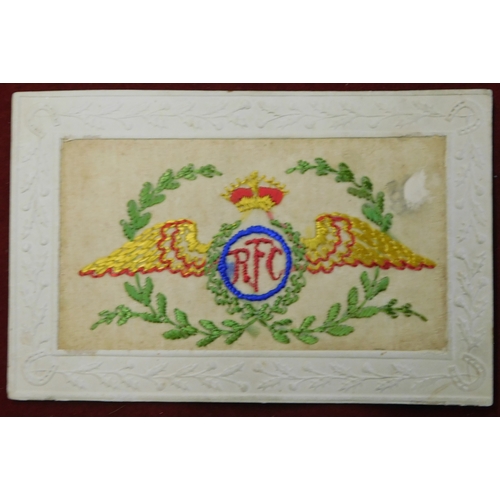 549 - WWI Silk Postcard - Royal Flying Corps (Scarce)