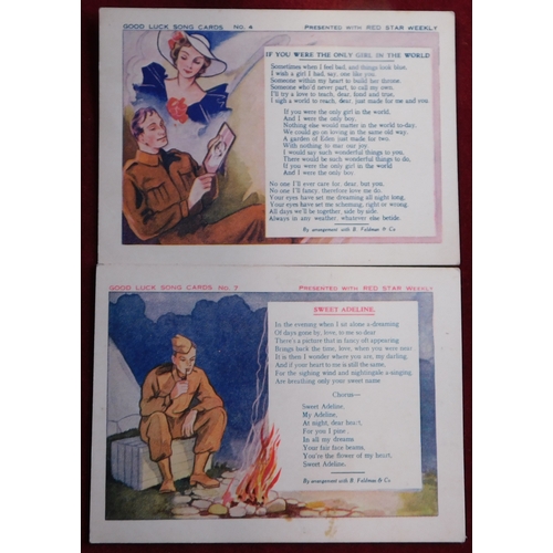 598 - WWI Patriotic postcard selection