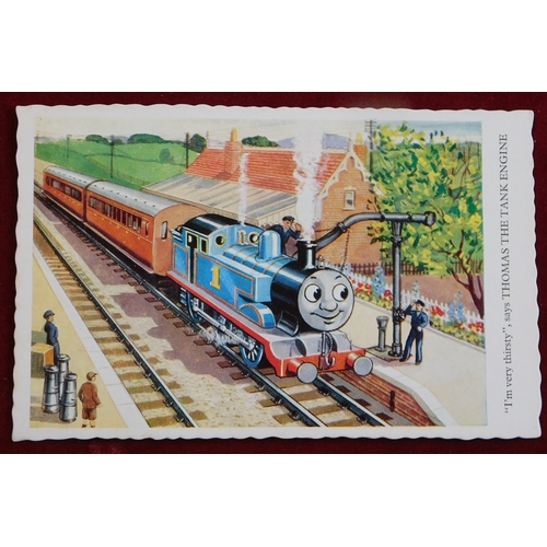 613 - British Thomas the Tank Engine postcards - a selection of mostly Henry the Green Engine, postcards b... 