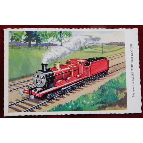 613 - British Thomas the Tank Engine postcards - a selection of mostly Henry the Green Engine, postcards b... 