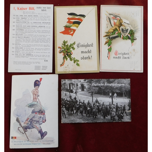 622 - WWI Postcards, 'Kaiser Bill' and other German Patriotic and Comic Postcards (5)