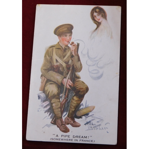 623 - WWI Artist Arthur Butcher Glamour Postcards (5)