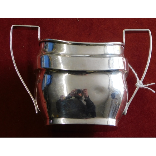 645 - Silver Sugar bowl - hall marked Cheshire 1910, George Nathan & Ridley Hayes, approx. 155gms