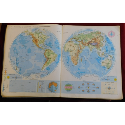 700 - Atlas (3) - Collins Westminster Atlas 1957, Philips Modern School Atlas 1971, Pocket Atlas of the Wo... 