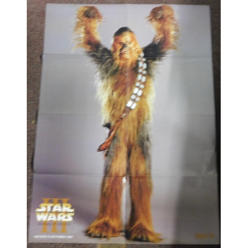 701 - Posters 'Star Wars' (3) crease folds, but very good condition