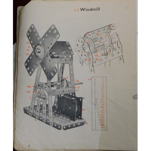 705 - Meccano Booklets, early books (4) in a fragile condition