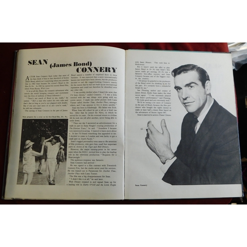 708 - Book-(Actors)-'Film Show'-with stars of the screen in colour mostly black and white-printed 1963-dam... 