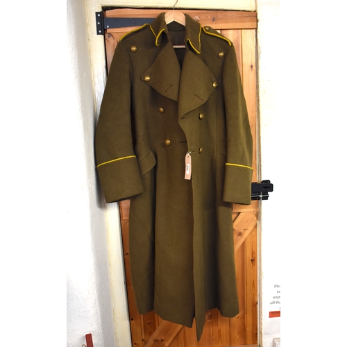 518 - British WWII Royal Norfolk Yeomanry Officers Greatcoat