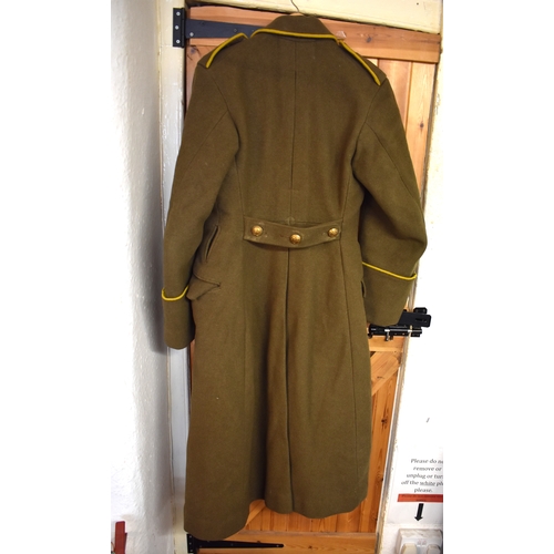 518 - British WWII Royal Norfolk Yeomanry Officers Greatcoat