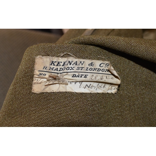 519 - British WWII Kings Own Royal Norfolk Yeomanry / Artillery Officers No.2 Uniform including Jacket, t... 