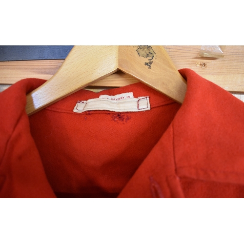 524 - Vintage 1950s/60s girls red raincoat