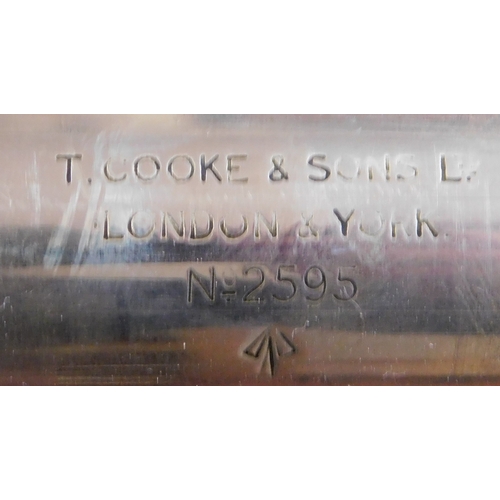 600 - British WWI Single Draw Telescope  T. Cooke & Sons Ltd, London & York. In excellent condition with ... 