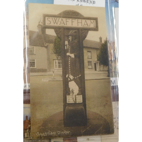 625 - Swaffham (Norfolk) - A lifetime fine collection in an album with a wide range of good postcards of t... 