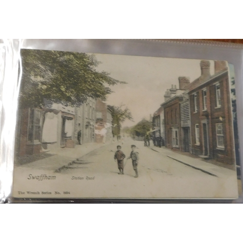 625 - Swaffham (Norfolk) - A lifetime fine collection in an album with a wide range of good postcards of t... 