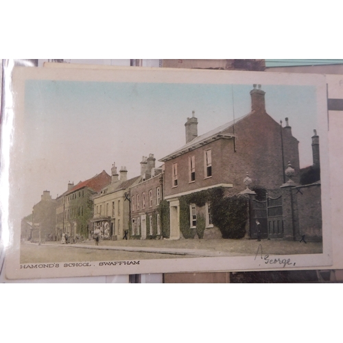 625 - Swaffham (Norfolk) - A lifetime fine collection in an album with a wide range of good postcards of t... 