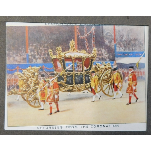 858 - W A & A C Churchman The King's Coronation 1937 set L15/15 EX