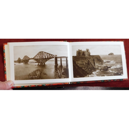 865 - Valentine & Sons Ltd Bonnie Scotland Postcards x 36 in Booklet, books of Photographs (4) Views of Yp... 