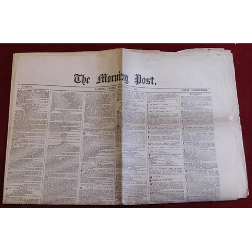 871 - Newspapers (x6) - Supplement to The Guardian April 25th 1877. The Morning Post  Feb 4th 1881.  The R... 