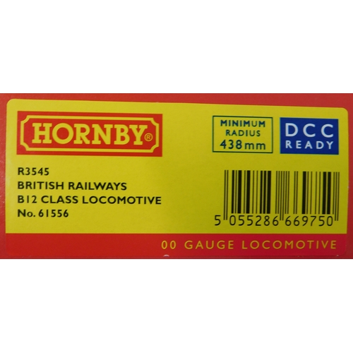 536 - Hornby Locomotive BR, B12 Class, Bo.61556 mint and boxed