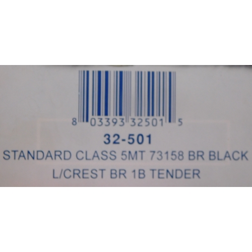 623 - Bachmann/Branch Line Locomotive Standard Class 5MT '73158' BR black late crest BR 1B Tender, mint an... 