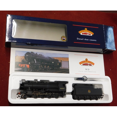 624 - Bachmann/Branch Line Locomotive WD 2-8-0 Austerity  '90015' BR Black Forest, mint and boxed