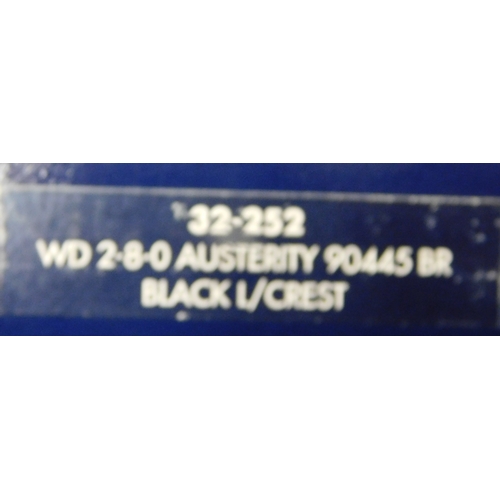 628 - Bachmann/Branch Line WD2-8-0 Austerity '90445' BR black late crest, mint and boxed