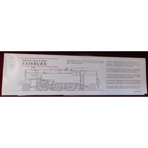 695 - Bachmann Locomotive 32-876 'Fairburn Tank' 42096 BR lined black, early emblem, mint and boxed