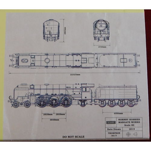 716 - Hornby Locomotive R3833 LNER Thompson Class A2/3 4-6-2 'Chamossaire' No.514, mint and boxed Retail £... 