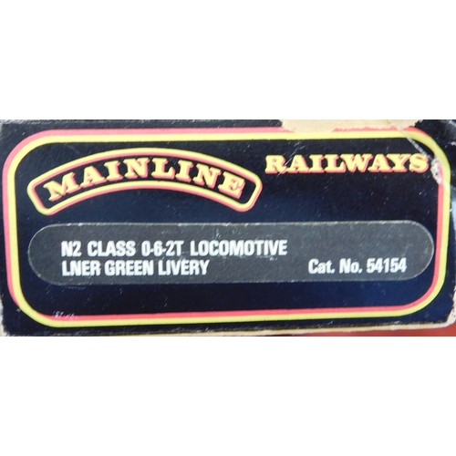 769 - Mainline Railways Locomotive N2 class 0-6-2T Loco 9522 LNER green Livery cat no.54154, mint and boxe... 