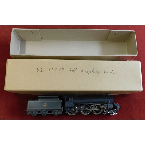 800 - Model Loco BR B1 black '61097' 'Self Weighing Tender' very good