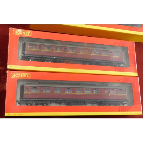 806 - Hornby Coaches SCX 1st class sleeper, (2) buffet car, 1st class and 1st class and 1st class braker a... 