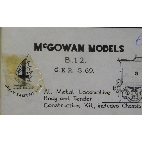 814 - McGowan Models Locomotive B12 GER 569 '61700' boxed locomotive