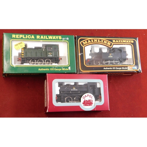 818 - Locomotives (3) Dapol J94 0-6-0 BR No.68080 Mainline British Rail No.10069, replica railways shunter... 