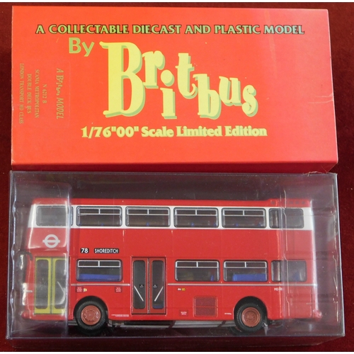 908 - Britbus 1:76 scale boxed, Britbus model N6212B, Scania Metropolitan double decker, excellent conditi... 