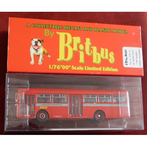 914 - Britbus 1:76 scale boxed, Britbus model No.AS2W-10 AEC short swift single decker, excellent conditio... 