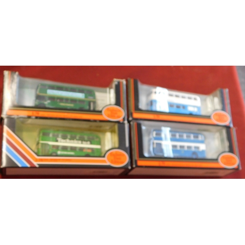 950 - Gilbow (4) boxed Buses 1:76 scale vehicle No.22401, 25507A, 20413, 20426, excellent condition