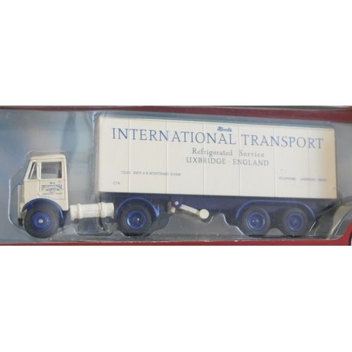 996 - Gilbow 1:76 scale (4) boxed Trucks/Lorries vehicle no.35001, 19402, 34601, 19401 excellent condition