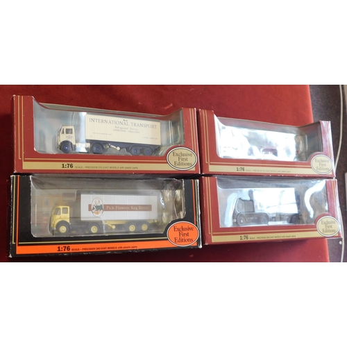 996 - Gilbow 1:76 scale (4) boxed Trucks/Lorries vehicle no.35001, 19402, 34601, 19401 excellent condition