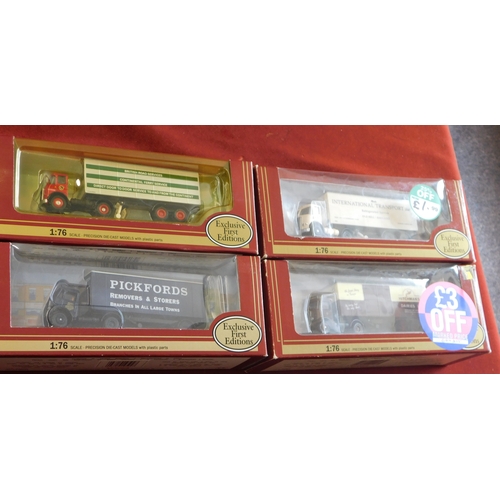 998 - Gilbow 1:76 scale (4) boxed Trucks/Lorries vehicle no.19405, 19502, 19403, 19503 excellent condition