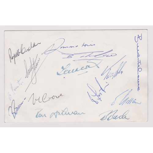 467 - Norwich City 1959/60 Team photo signed on the back by all 14 players