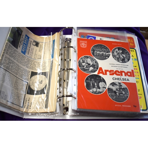 52 - A collection of (175) Chelsea programmes. (75) Homes from seasons 1971/72, 1972/73 and 1973/74 and 1... 